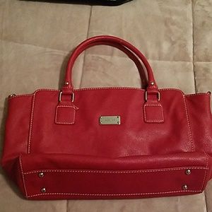 Red nine west purse